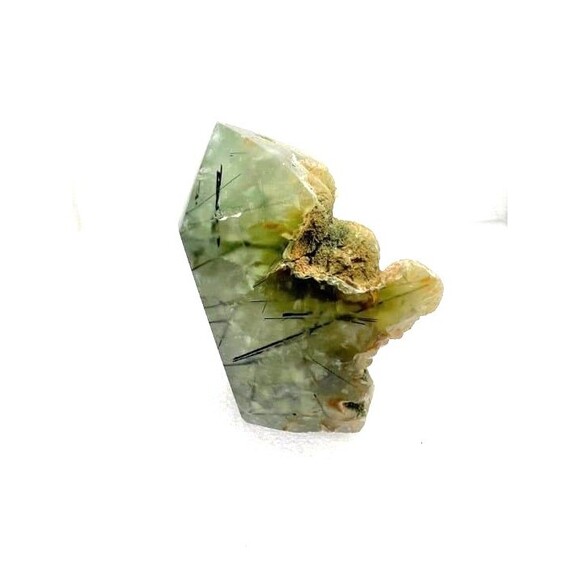 Beautiful Prehnite Raw Edge Point - Picture 1 of 8